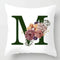 Coussin Malin Housse de coussin canapé décoratif 40x40cm Housse de coussin canapé décoratif lettre | M