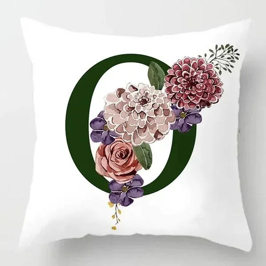 Coussin Malin Housse de coussin canapé décoratif 40x40cm Housse de coussin canapé décoratif lettre | O