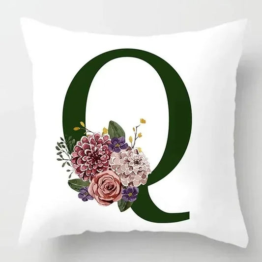 Coussin Malin Housse de coussin canapé décoratif 40x40cm Housse de coussin canapé décoratif lettre | Q