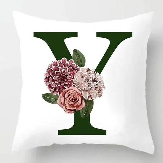 Coussin Malin Housse de coussin canapé décoratif 40x40cm Housse de coussin canapé décoratif lettre | Y