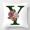 Coussin Malin Housse de coussin canapé décoratif 40x40cm Housse de coussin canapé décoratif lettre | Y