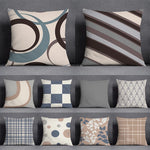 Housse de coussin canapé décoratif nordique | Motifs géométriques - Vignette | Coussin Malin