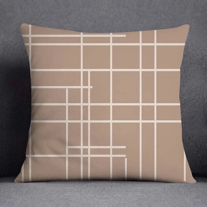 Coussin Malin 40x40cm Housse de coussin canapé décoratif nordique | Motifs géométriques