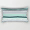 Coussin Malin Housse de coussin canapé rectangulaire bleuté | Bandes décoratives