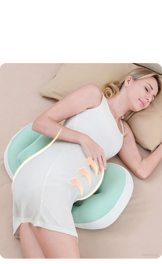 Coussin Malin PANGDUBE Pregnancy Waist Support Pillow for Pregnant Women Sleeping Body Pillow Care for Pregnancy Cushion Adjustable Length