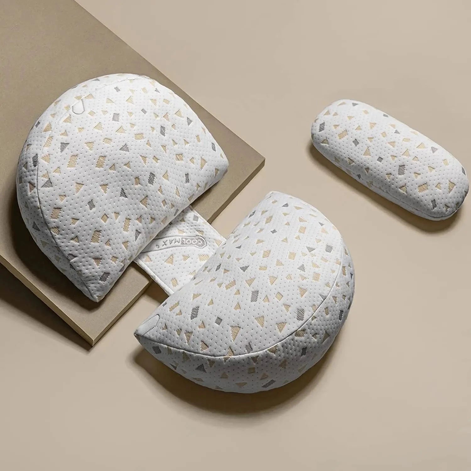 Coussin Malin B Cotton Grey / GERMANY Pregnancy Pillow Maternity Pillow for Side Sleeping Soft Pregnancy Body Pillow Maternity Pillow w/ Detachable Adjustable Pillow