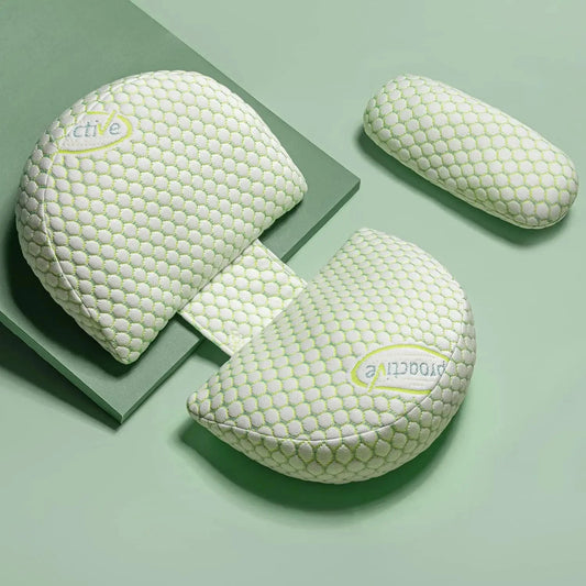 Coussin Malin B Cotton Green / GERMANY Pregnancy Pillow Maternity Pillow for Side Sleeping Soft Pregnancy Body Pillow Maternity Pillow w/ Detachable Adjustable Pillow