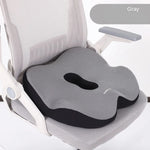 Coussin à mémoire de forme dorsal pour chaise | Assise grise - Vignette | Coussin Malin