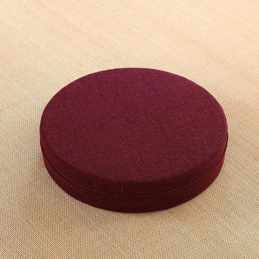 Coussin Malin Deep red / 40X6 CM Yoga Meditate PEP Hard Texture Meditation Cushion Backrest Pillow Japanese Tatami Mat Removable and Washable 40X6CM