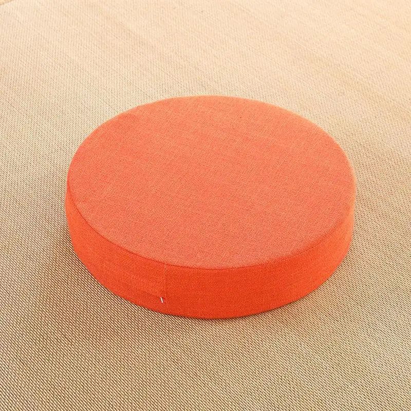 Coussin Malin Orange / 40X6 CM Yoga Meditate PEP Hard Texture Meditation Cushion Backrest Pillow Japanese Tatami Mat Removable and Washable 40X6CM