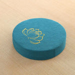 Coussin de méditation déhoussable rond à fleur | Bleu - Vignette | Coussin Malin